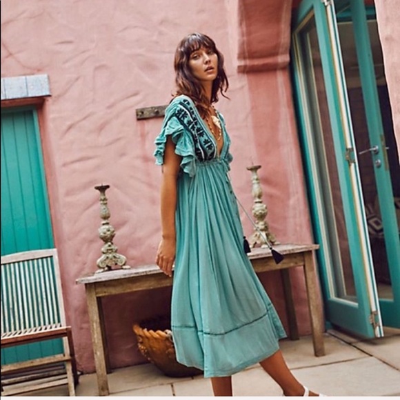 Free People Dresses & Skirts - Free People Will Wait For You Midi Dress S NWT